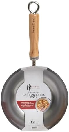 Helen's Asian Kitchen Xylan Non-Stick Wok, 12-Inch Flat Bottom Wok
