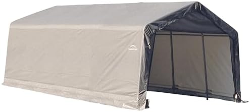 ShelterLogic 72444 Green 12'x24'x8' Peak Style Shelter