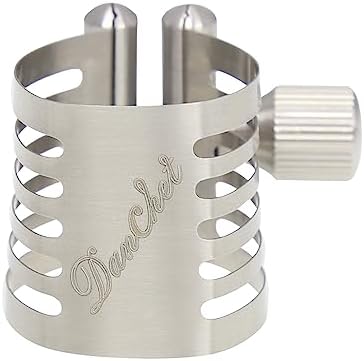Premium Stainless Steel Ligature for Tenor Saxophone- Tenor Saxophone Ligature with Adjustable Screws - Durable and Secure Ligature Retainer…