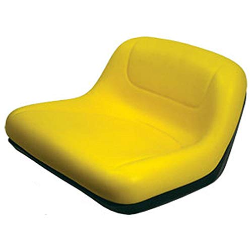 GY20495 Yellow Mid Back Lawn Tractor Seat Fits John Deere L100 L110 LA100