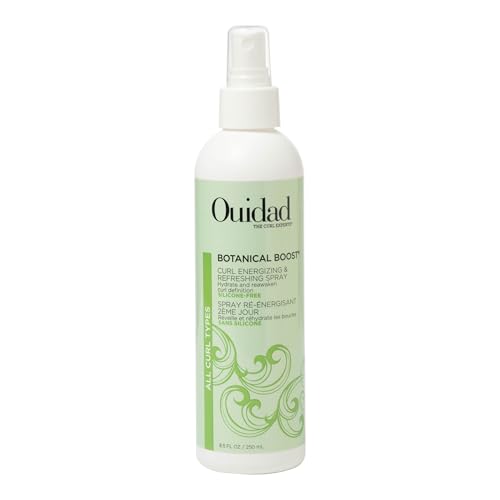 Ouidad Botanical Boost Curl Energizing & Refreshing Spray for Curly Hair – Lightweight Curl Refresher On Wet or Dry Hair, No-Residue Formula & Lasting Definition,Protects Against Damage, Silicone-Free