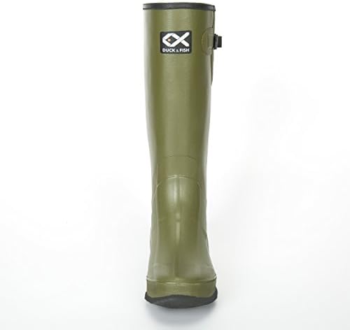 Duck and Fish 18 inches Green Rubber Hunting Boots