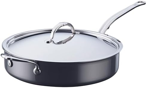 Hestan - NanoBond Collection - Stainless Steel Titanium Sauté Pan, Induction Cooktop Compatible, 5 Quart
