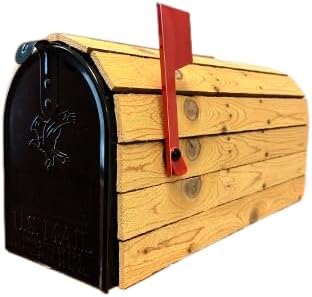 Real Cedar, Standard Thickness (1/2 Inch Thick Slats) Cedar-Wrapped Mailbox - (This is 1 of 3 Different Cedar-Wrapped mailboxes That we Manufacture)