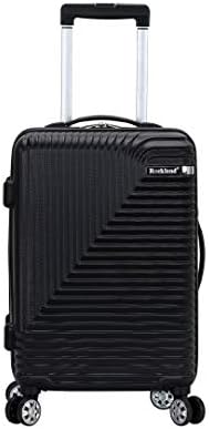 Rockland Star Trail Hardside 2 Piece Expandable Spinner Wheel Luggage Set, (20"/24"/28"), Champagne