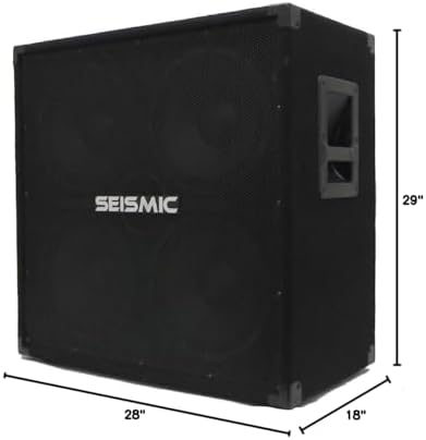 Seismic Audio - 410 Bass Guitar Speaker Cabinet PA DJ 800 Watts 4x10 4 10