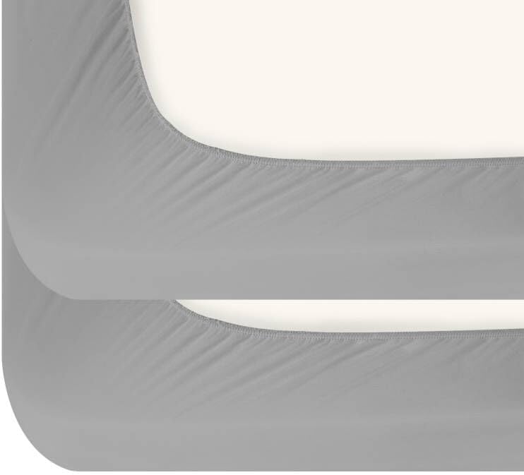 2 Pack Hospital Bed Sheets Fitted 36’’×84’’×14’’ Hospital Bed Sheet, Grey | Fit for Home & Hospital Care Beds, Shrinkage & Stain Resistant RV Twin Sheets for RV Twin/Bunk Mattress