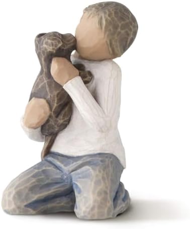 Willow Tree Kindness (boy, darker skin tone & hair color), sculpted hand-painted figure