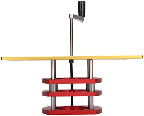 Kreg Router Table Lift Compatible, Aluminum Alloy Manual Router System Kit with Crank Handle for Easy Adjustment, Ideal for Small Trimming Machines Silver
