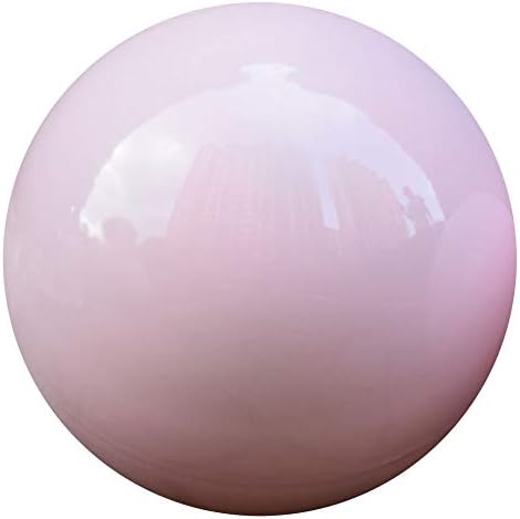 10 Inch Pink Stainless Steel Gazing Ball, Mirror Globe, Garden Decoration