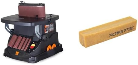WEN 6524 Oscillating Belt and Spindle Sander & POWERTEC 71002V Abrasive Cleaning Stick for Sanding Belts & Discs | Natural Rubber Eraser