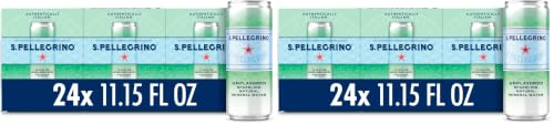 S.Pellegrino Sparkling Natural Mineral Water, Unflavored, 11.15 Fl. Oz (Pack of 24)