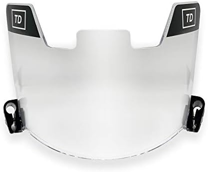 TD Sports Football Visor | Fits Kids, Youth, and Adult Helmets | Eye Protection for Helmet and Facemask