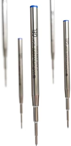 Monteverde Capless Gel Refill to Fit Montblanc, Medium, Blue, 2 Pack