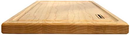 Premium Maple Wood Cutting Board - 12x8 Inches, Reversible Chopping Board for Kitchen, Cheese, and Charcuterie, Durable and Knife-Friendly