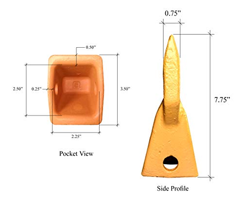 CAT J250 Style Bucket Flare Teeth - 3G-8250/208-5254 (5)
