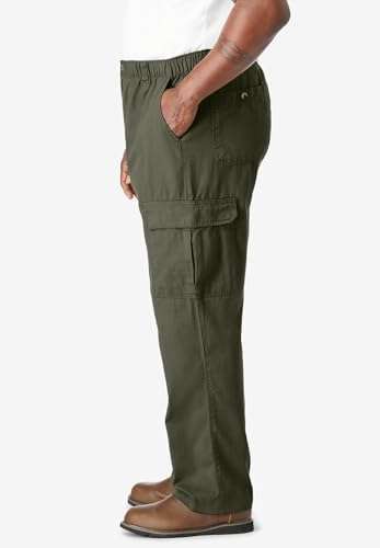 KingSize Knockarounds Full-Elastic Waist Cargo Pants