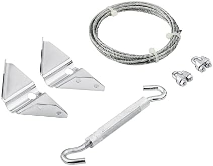 National Hardware Anti-Sag Gate Kit, Heavy-Gauge Steel, Zinc Plated | Corrects and Prevents Gate Sag Up to 7.5 ft Diagonal, Cable, Turnbuckle