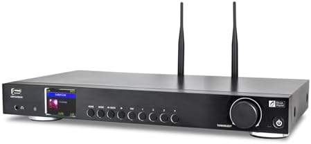 Ocean Digital WR-50 Internet Radio Tuner Component Wi-Fi, Ethernet LAN, Podcasts, Stereo Outputs to Connect Hi-Fi System, Bluetooth Receiver