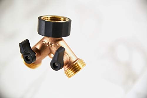 Orbit Brass Dual-Outlet Faucet Adapter, Brown
