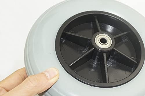 8" x 2" (200x50) Caster Solid Rubber Front Rear Caster Tires Wheels Assembly for Many Standard Wheelchairs Powerchairs/Electric Wheelchair Replace