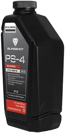 PS-4 Full Synthetic Oil 5W-50 1qt Bottle 2884536 Polaris Slingshot 4-Cycle Engine Oil