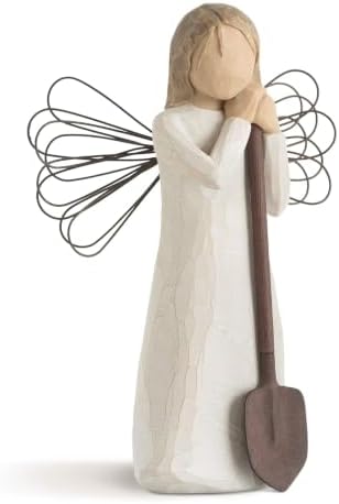 Willow Tree Angel of The Spirit, Sculpted Hand-Painted Figure | Hand-Painted Angel Figurine, Celebrating Friendship, Nature and Everyday Blessings, Sculpted by Artist Susan Lordi