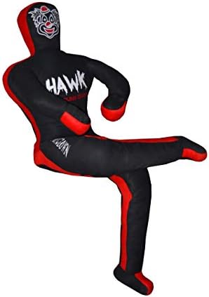 Hawk Sports Clown Grappling Dummy for Combat Sports Mastery, Moveable and Strikeable Punching Dummy for Adults, 5 ft. Boxing Dummy for MMA Jiu-Jitsu