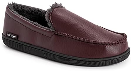 Muk Luks Men's Moccasin-Black Slip-On Loafer