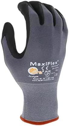 MaxiFlex Seamless Knit Nylon Gloves with Nitrile Coat and Micro Foam Grip on Palm and Fingers Cut Resistance