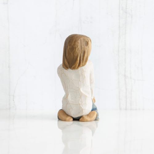 Willow Tree Joyful Child, nurtured by Your Loving Care, Express Love, Closeness, Healing, Courage, Hope and Family Life, Sculpted Hand-Painted Figure