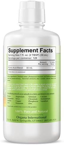 Organa Trace Minerals - Liquid Colloidal Minerals Supplements - Plant Derived for Maximum Absorption - Colloidal Minerals Liquid for Wellness - 32 Ounces