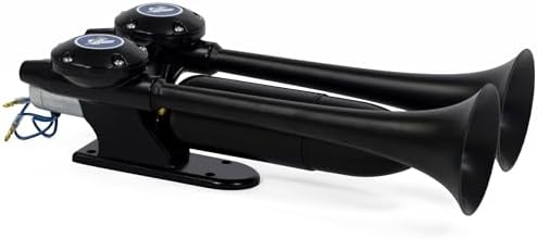 HornBlasters Super Echo 12/24 Volt Air Horn Only - 2 Trumpets - Unique Sound
