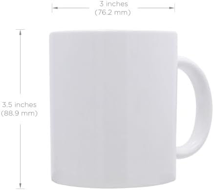 Rockin Gear Sublimation Mugs 11 oz, 36 Pack Blank Bulk Sublimation Coffee Mug, Ceramic White Taza para Sublimar