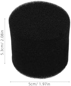 2-Pack Speaker Port Tube Sponge Plug Acoustic Damping Insert for Bass Port Blocker Sound Dampening in Home and Car Speakers 2.08X2.08X1.96In