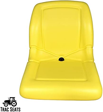 TRAC SEATS Yellow High Back Seat for John Deere GT225 GT235 GT245 GX325 GX335 GX345 GX355D LX255 Lawn Mower Tractor