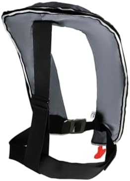 Eyson Unisex Adult Automatic Inflatable Life Jacket Vest with Zippered Pocket (Grey)