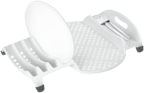 PrepSolutions In-Sink Dish Drainer – White, Space-Saving Design for Efficient Dish Drying