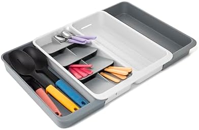 Joseph Joseph DrawerStore Knife Organizer, holds up to 9 knives, Kitchen Organization & Drawer Storage – Compact, Gray