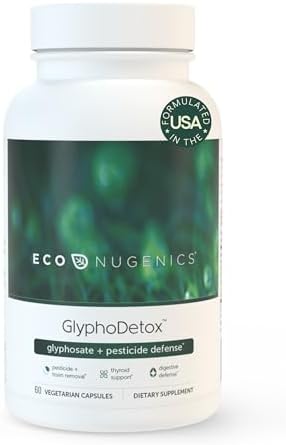 EcoNugenics GlyphoDetox Supplement – Detox Cleanse to Safely Remove Glyphosate Pesticides & Agricultural Toxins