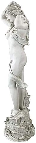Design Toscano Spring Awakening Classic Woman Garden Statue, 14 inches wide, 40 inches tall, Cast Stone Resin, Antique Stone Finish