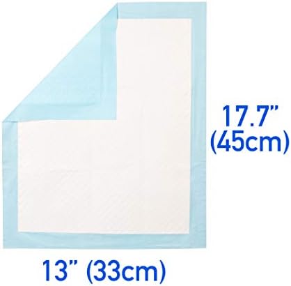 (100 Pads) CalPalmy Ultra Absorbency Pet Toilet Training Pads 18" x 13" Moisture Locking Technology Turns Liquid into Gel - Perfect for Rabbits and