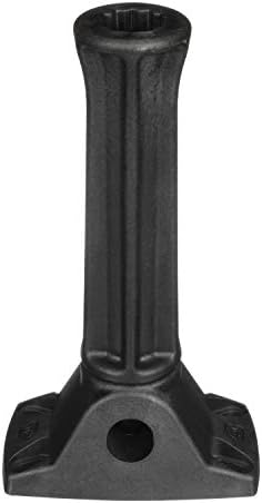 Attwood 5016-3 Heavy-Duty Rod Holder Extension, Black, Up to 6 Inches, Mounts to Round or Square 7/8 to 1 1/4-inch-Diameter Rail