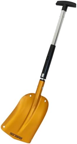 True Temper 3-in-1 Emergency Shovel for Car or Truck, Foldable with Ice Scraper, Ice Brush, Compact Storage for Vehicle or Hiking, Use in Snow, Dirt