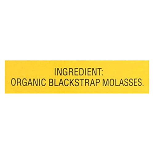 Plantation Organic Blackstrap Molasses 15 oz – USDA Organic Unsulphured Blackstrap Molasses, Natural Sweetener for Baking, Cooking & Beverages