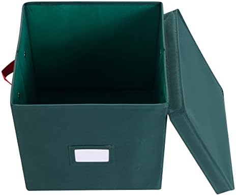 Storage Ornament Box - Holiday Organizer Cube with 64 Individual Compartments and Adjustable Dividers - For Christmas Decorations by Elf Stor