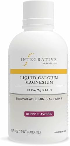 Integrative Therapeutics Liquid Calcium Magnesium - Liquid Supplement that Supports Bone Health* - Includes Vitamin D3 & a Magnesium Complex
