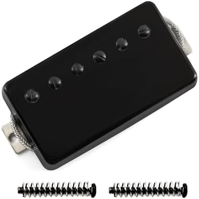FLEOR Alnico5 Guitar Humbucker Pickup Set Chrome Bridge & Neck Pickups Compatible with LP style Guitar Part