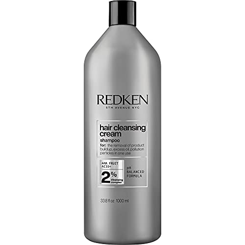 Redken Detox Hair Cleansing Cream Clarifying Shampoo For All Hair Types - Removes Buildup and Strengthens Hair Cuticle