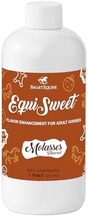 SmartEquine Equi Sweet Molasses | Sugar-Free Liquid with Stevia | Perfect for Picky Eaters, Enhances Feed Palatability | 1 Pint